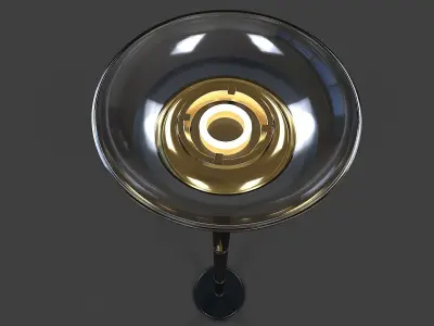 Torchiere Floor Lamp - High Poly 3D model