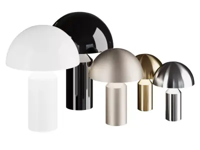 Oluce ATOLLO NICKEL Table lamp 3D model
