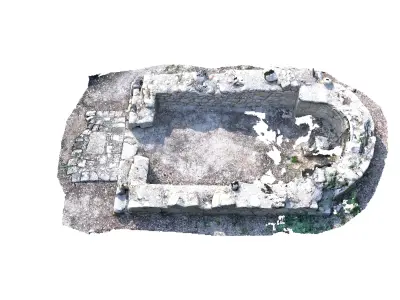 ruins of the temple 3D model