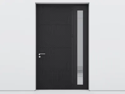 Aluminium door 276 3D model