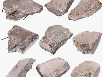 Ultimate Stones and Debris Pack 3D model