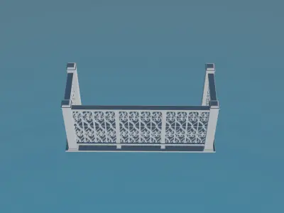 Railing - Balcony 3D print model