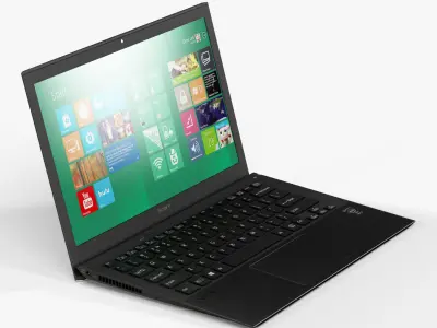 Sony VAIO Pro SVP1322M1R-B laptop Low-poly 3D model