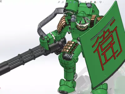 Lancer-IPS-Northstar Drake Articulated 3D print model