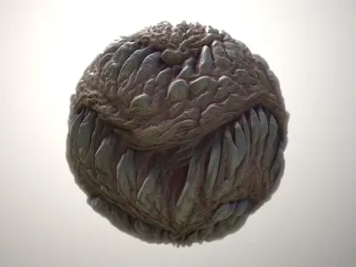 Material Skin Monster 54 Seamless PBR Texture Texture