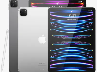 Apple iPad Pro 13-inch and 11-inch M2 3D model