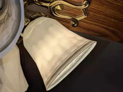 Crystal Ceiling Fan Light Covers Bell shade Light Diffuser 3D print model