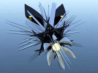 Spaceship Sci-Fi Stinger 3D 3D model