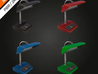 Desk Lamp Low-poly 3D model