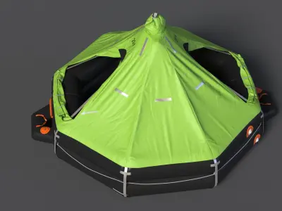  Air-Filled Life Raft 