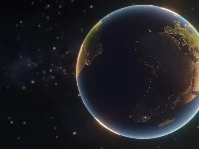 Solar eclipse 3D model