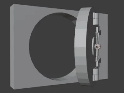 Bank Safe Door 3D model