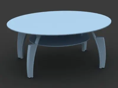 Center Table  3D Mode Low-poly 3D model