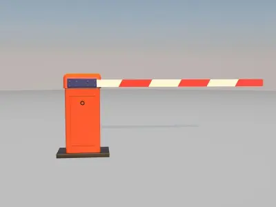 Boom Gate 3d Model Low-poly 3D model