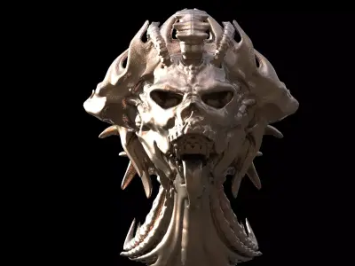 Alien God scull 1 3D model