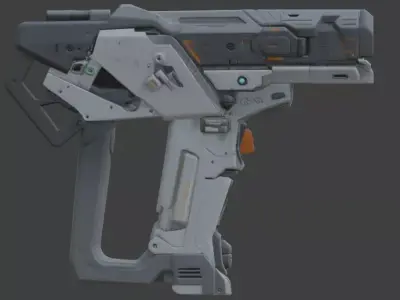 Futuristic Tactical Scanner 3D Model Low-poly 3D model