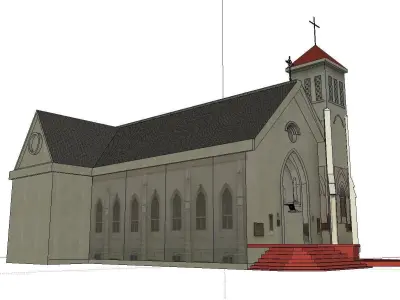 Architecture-Religion-God-Culture-Temple-050 church 3D model