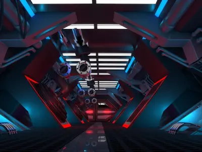 Sci Fi Corridor 3D model