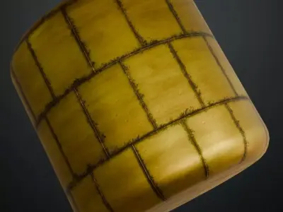 Golden Metal Copper Roof PBR Seamless Texture