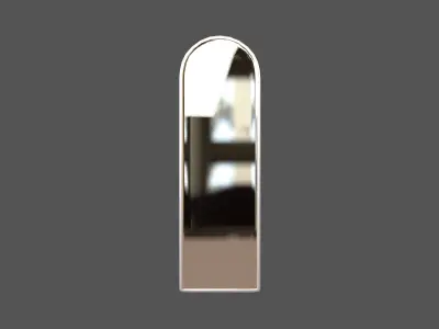 Full Length Wall Mirror v1 002 Low-poly 3D model