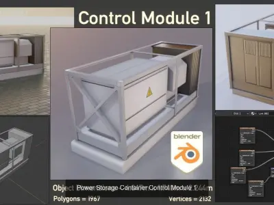 Power Storage Container Package by vis-all-3d