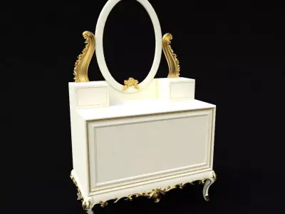 cabinet with mirror 3D model get