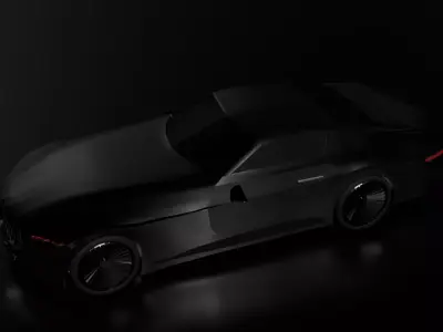 Low Poly Car 3D Model Game Ready Blender  FBX Low-poly 3D model