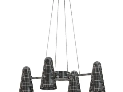Hanging Lamp LUMI Low-poly 3D model