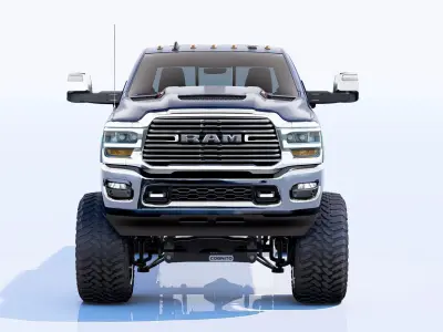 RAM 2500 Limited Mega Cab Lifted 2024 Refresh 3D model