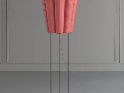 FIORE floor lamp with flower 3D model