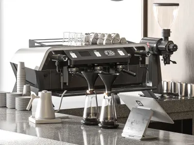 Coffee shop 07 3D model