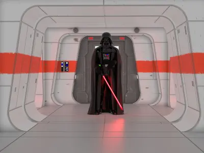 Rogue One - Profundities Hallway - Complete set 1-6 scale 3D print model