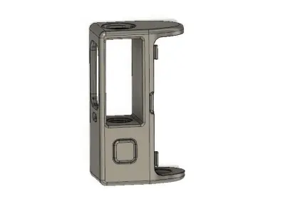 Boro Mechanical Mod with PROTOCOL connector and 4 battery cover 3D print model