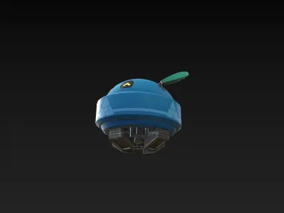 Robot Character - 2 - Textured Low-poly 3D model