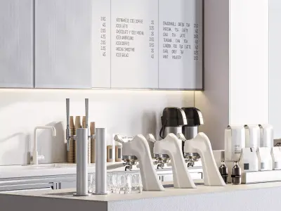 Caffe di carta 3D model