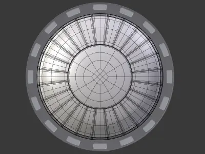 Dome - Mall - Stadium - Complex  -- Exterior Low-poly 3D model