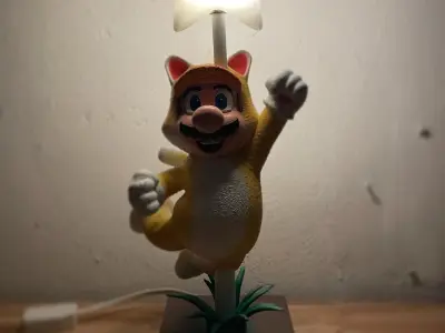 Cat Mario 3d printing model for lamp 3D print model