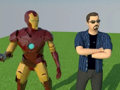 Iron man 3D model 3D model