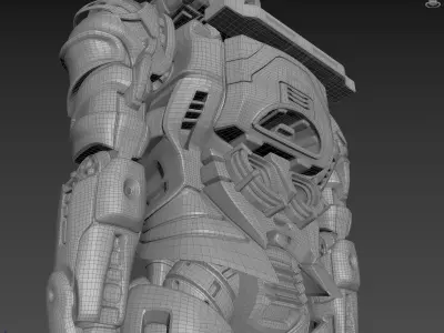 Post-Royal Battle Mech 01 3D model