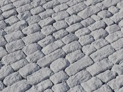 Medieval Basalt Cobblestone Street  Texture