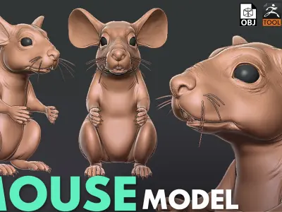Mouse - Topology + UV Map
