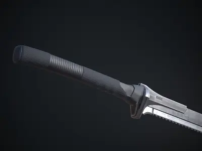 Sci-fi katana Low-poly 3D model