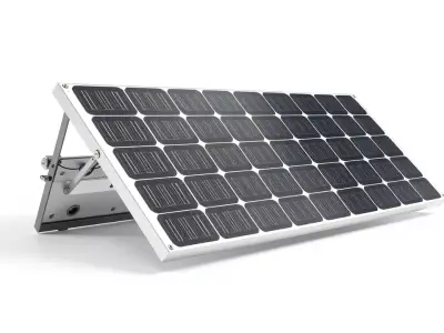 Solar Panel Adjustable Stand Model Pack Low-poly 3D model
