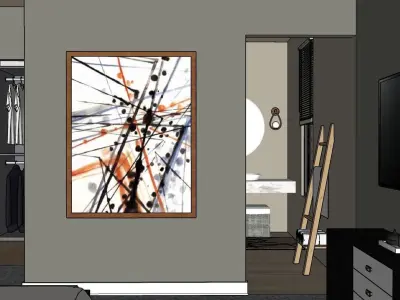 Full Furnished modern House 426 3D model