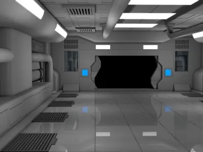 Sci Fi Interior 3D model