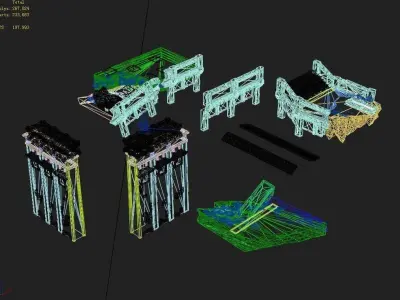 Game Underground - palace - cliffs 3D model