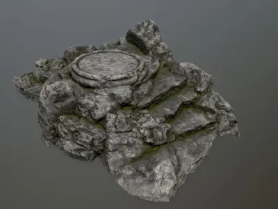 Ladder Ruin Low-poly 3D model order