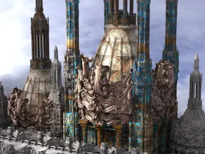 The Palace of Eternal light Kit bash 3D model