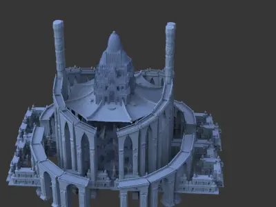CHATEAU Fortress fantasy castle 2  3D model