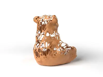 CandyBear Dust Voronoi Low-poly 3D model